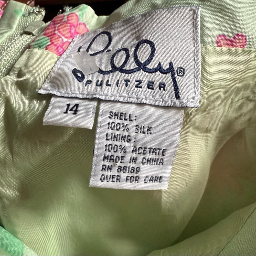 Vintage Lilly Pulitzer 100% Silk Skirt – Size 14 - Picture 4 of 7